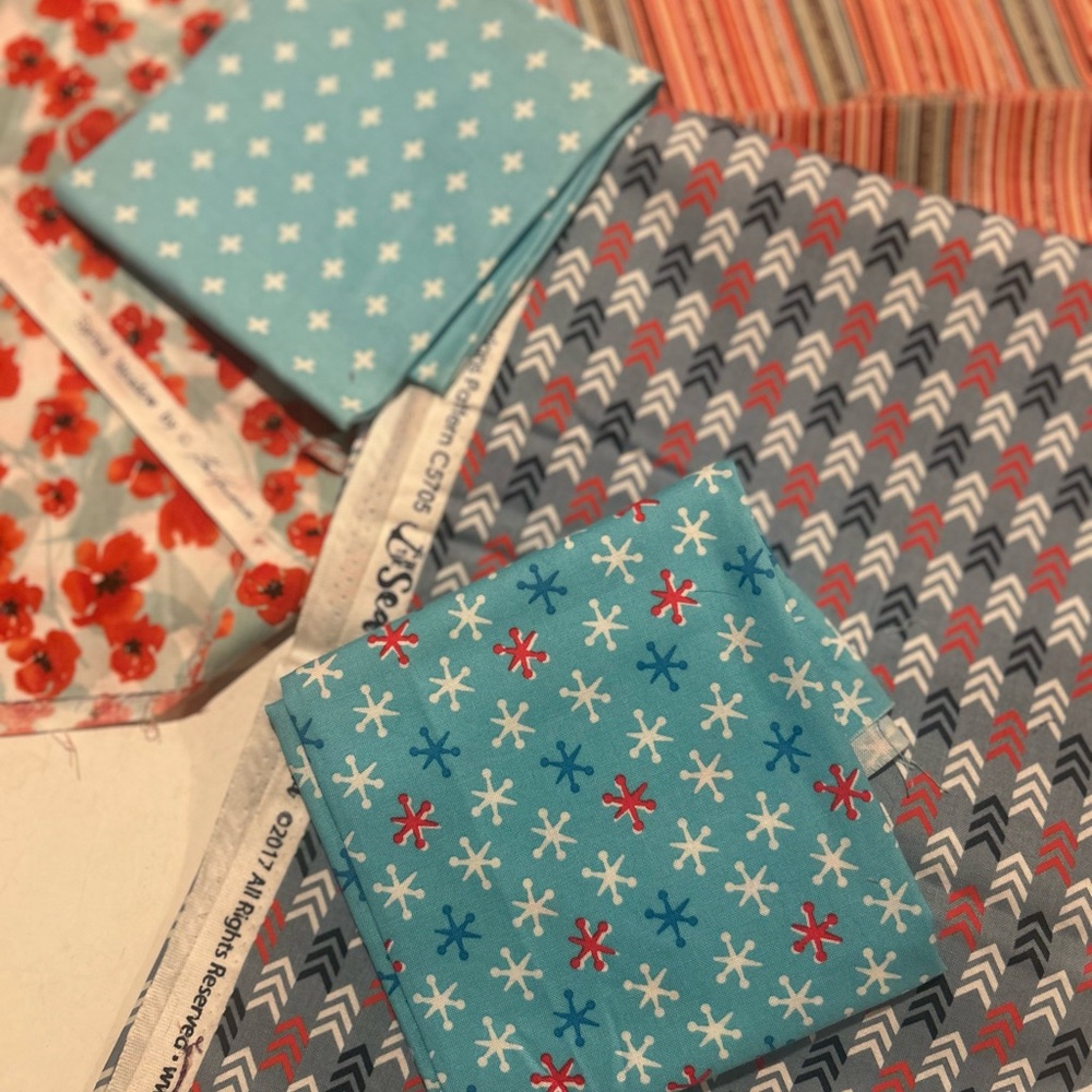 Fat Quarter Bundle Red White and Blue